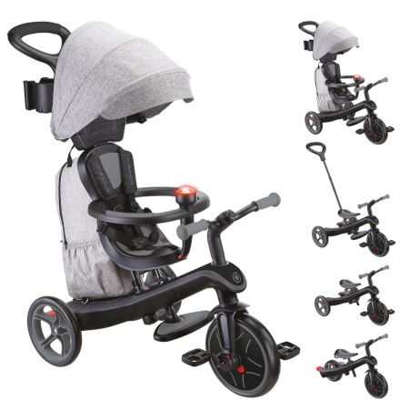 EXPLORER TRIKE 4w1 DELUXE PLAY - rowerek wielofunkcyjny - Grey (636-120)