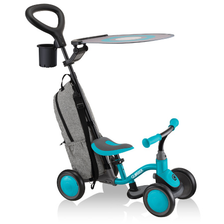 LEARNING BIKE 3w1 DELUXE - rowerek wielofunkcyjny - Teal (639-105)