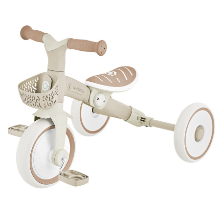 LEARNING TRIKE 2w1 PLUS ECOLOGIC - rowerek trójkołowy, biegowy - Coconut (737-466)