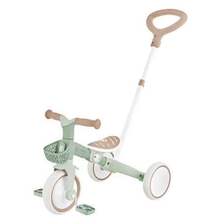 LEARNING TRIKE 3w1 PLUS ECOLOGIC - rowerek trójkołowy, biegowy - Pistachio (738-109)