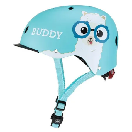 Kask dziecięcy XS/S błękitny z lamą [48-53cm] (507-105)