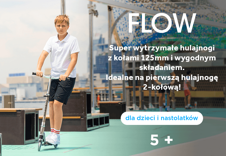 FLOW - składane hulajnogi dwukołowe dla dzieci i nastolatków