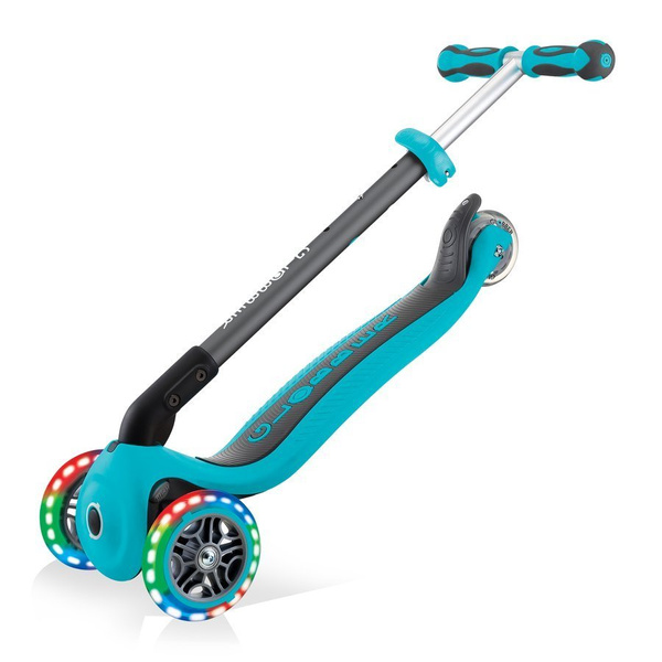 GO•UP DELUXE LIGHTS - hulajnoga trójkołowa z siedziskiem - Teal (646-105)