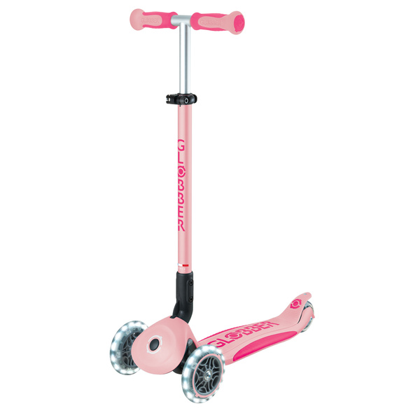 GO•UP DELUXE LIGHTS - hulajnoga trójkołowa z siedziskiem - Pastel Pink (646-710-2)