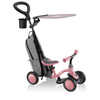 LEARNING BIKE 3w1 DELUXE - rowerek wielofunkcyjny - Deep Pastel Pink (639-211)