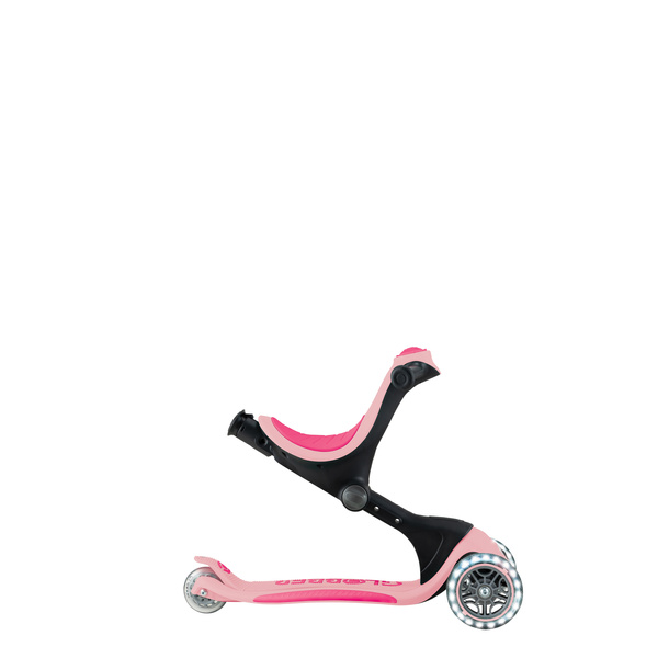GO•UP DELUXE LIGHTS - hulajnoga trójkołowa z siedziskiem - Pastel Pink (646-710-2)