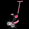 GO•UP DELUXE LIGHTS - hulajnoga trójkołowa z siedziskiem - Pastel Pink (646-710-2)