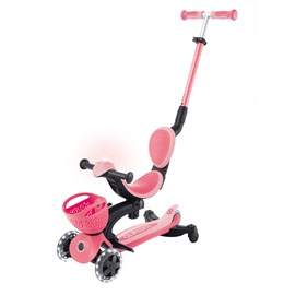 GO•UP BABY LIGHTS 360° - hulajnoga trójkołowa z siedziskiem - Coral/Pastel Pink (844-210)