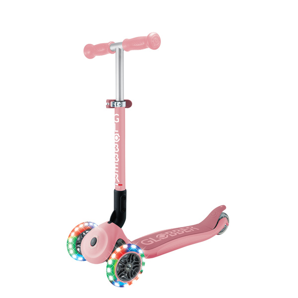 JUNIOR FOLDABLE LIGHTS - hulajnoga trójkołowa - Pastel Pink (437-311-3)