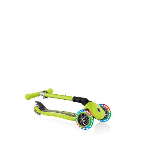 JUNIOR FOLDABLE LIGHTS - hulajnoga trójkołowa - Lime Green (437-106)