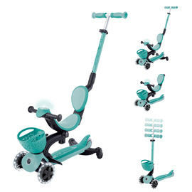 GO•UP BABY LIGHTS 360° - hulajnoga trójkołowa z siedziskiem - Mint (844-206)