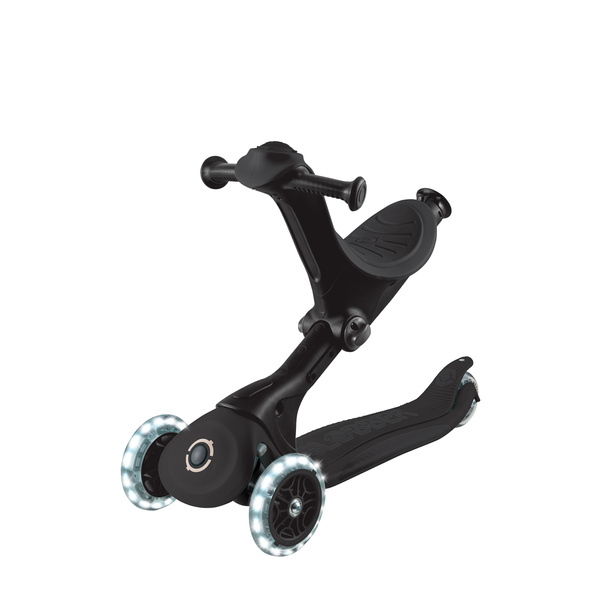 GO•UP DELUXE LIGHTS - hulajnoga trójkołowa z siedziskiem - Black (646-720-2)