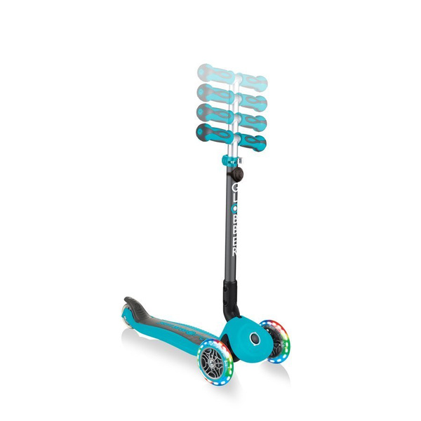 GO•UP DELUXE LIGHTS - hulajnoga trójkołowa z siedziskiem - Teal (646-105)