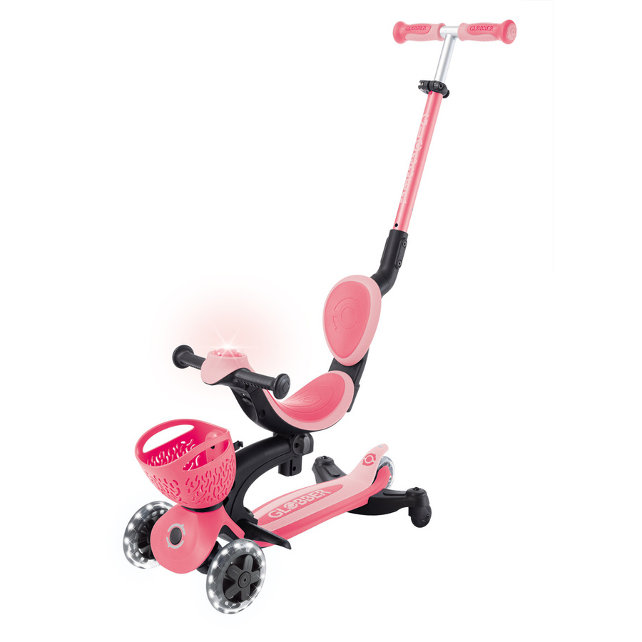 Hulajnoga trójkołowa z siedziskiem jeździk GO•UP BABY 360 LIGHTS (844-210)