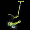 GO•UP SPORTY LIGHTS - hulajnoga trójkołowa z siedziskiem - Lime Green (452-606-4 S)