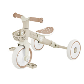 LEARNING TRIKE 2w1 PLUS ECOLOGIC - rowerek trójkołowy, biegowy - Coconut (737-466)