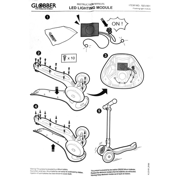 Moduł do panelu LED w hulajnodze Globber Elite (523-001)