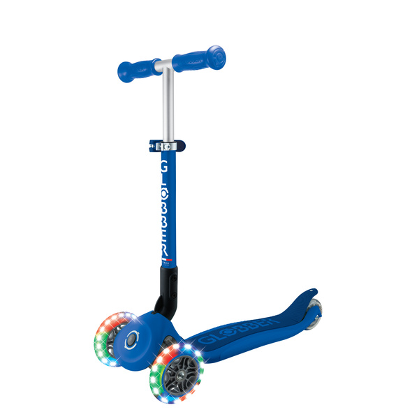 JUNIOR FOLDABLE LIGHTS - hulajnoga trójkołowa - PNavy Blue (437-300-3)