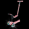 GO•UP SPORTY LIGHTS - hulajnoga trójkołowa z siedziskiem - Pastel Pink (452-710-4 S)