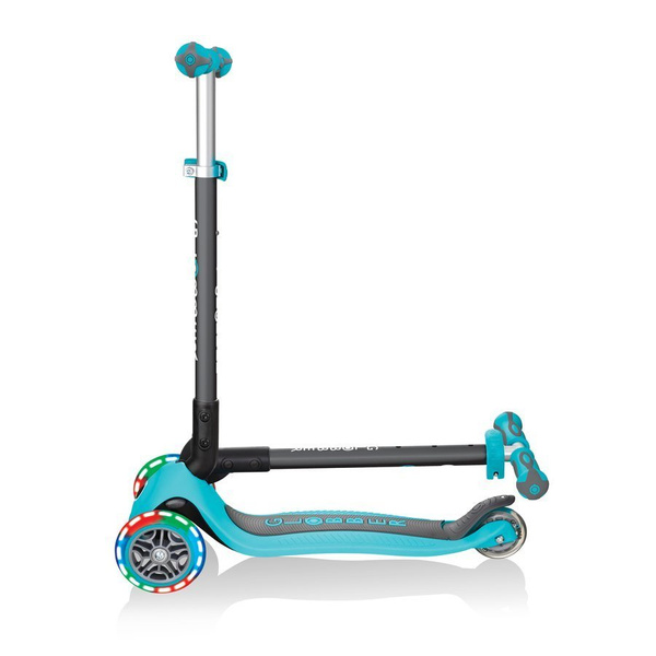 GO•UP DELUXE LIGHTS - hulajnoga trójkołowa z siedziskiem - Teal (646-105)