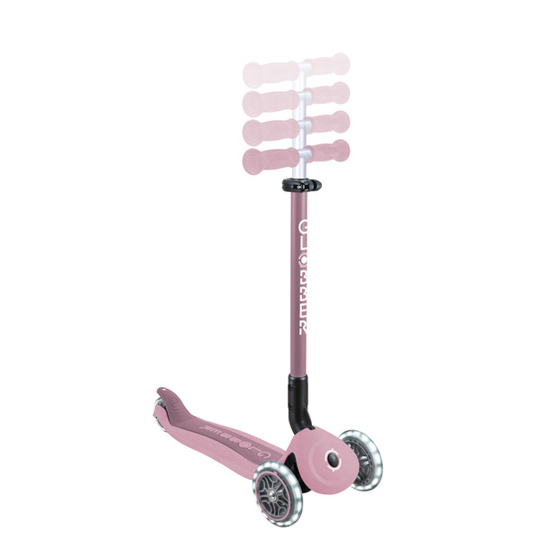 GO•UP ACTIVE LIGHTS ECOLOGIC - hulajnoga trójkołowa z siedziskiem - Berry (745-510)