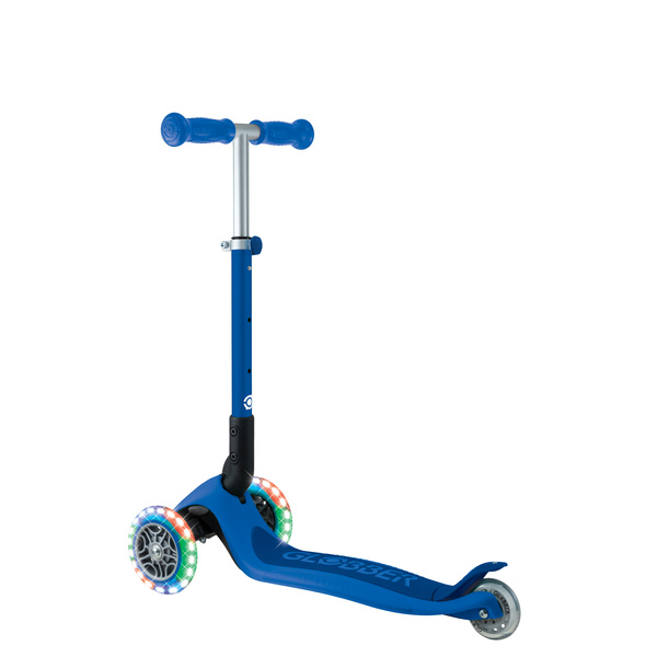 JUNIOR FOLDABLE LIGHTS - hulajnoga trójkołowa - PNavy Blue (437-300-3)