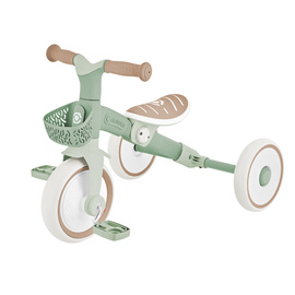 LEARNING TRIKE 2w1 PLUS ECOLOGIC - rowerek trójkołowy, biegowy - Pistachio (737-109)
