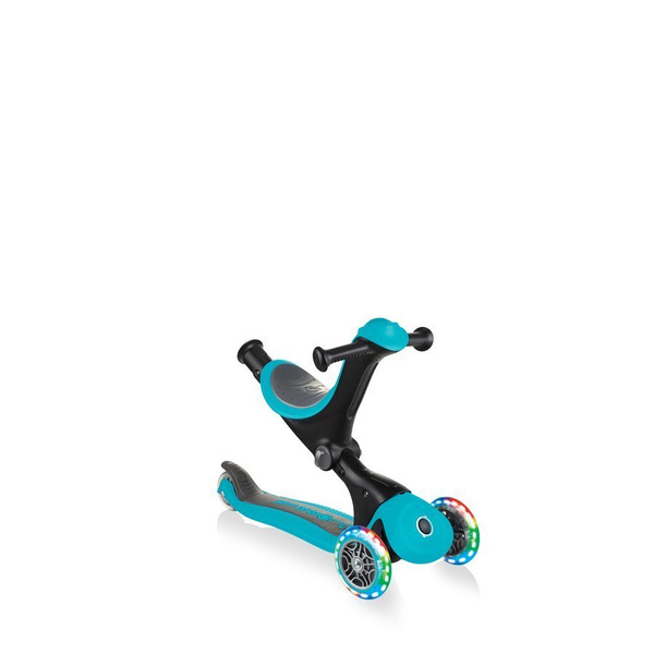 GO•UP DELUXE LIGHTS - hulajnoga trójkołowa z siedziskiem - Teal (646-105)