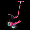 GO•UP SPORTY LIGHTS - hulajnoga trójkołowa z siedziskiem - Fuchsia (452-610-4 S)