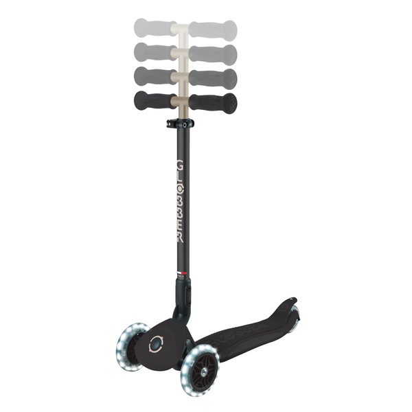 GO•UP DELUXE LIGHTS - hulajnoga trójkołowa z siedziskiem - Black (646-720-2)