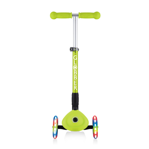 JUNIOR FOLDABLE LIGHTS - hulajnoga trójkołowa - Lime Green (437-106)