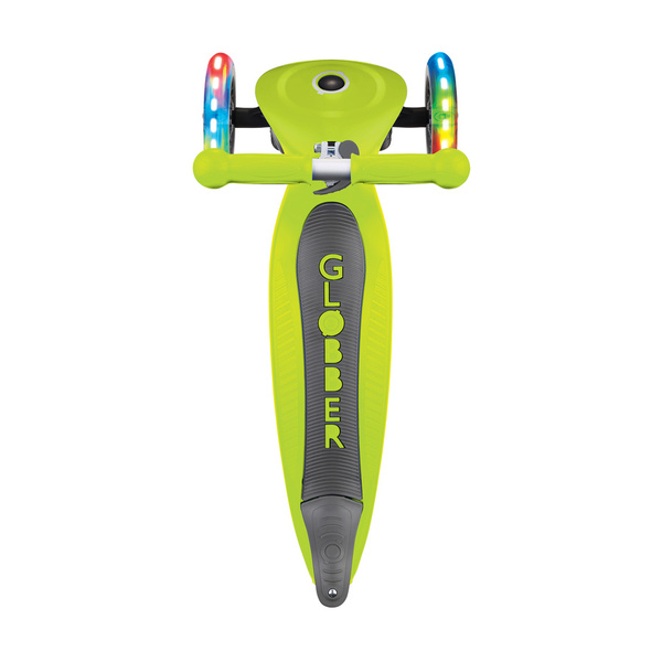 JUNIOR FOLDABLE LIGHTS - hulajnoga trójkołowa - Lime Green (437-106)