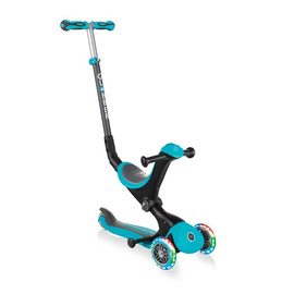 GO•UP DELUXE LIGHTS - hulajnoga trójkołowa z siedziskiem - Teal (646-105)