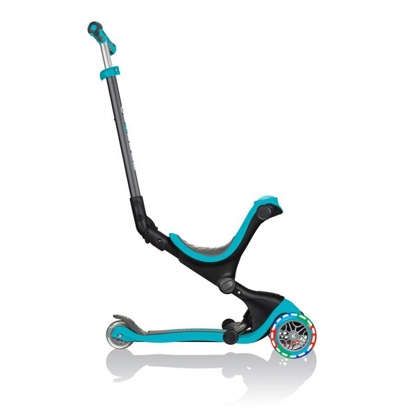 GO•UP DELUXE LIGHTS - hulajnoga trójkołowa z siedziskiem - Teal (646-105)