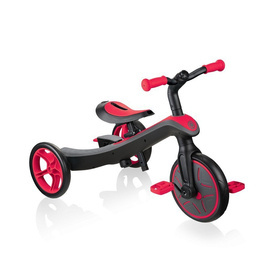 EXPLORER TRIKE 2w1 - rowerek trójkołowy - New Red (630-102)
