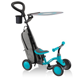 LEARNING BIKE 3w1 DELUXE - rowerek wielofunkcyjny - Teal (639-105)