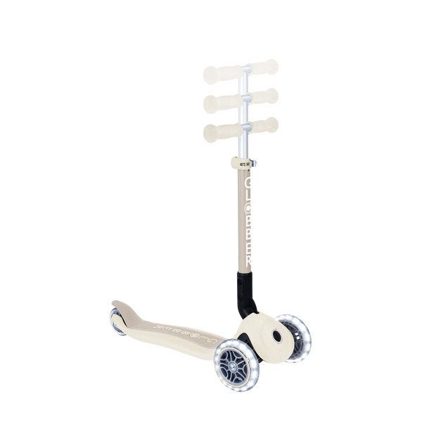 JUNIOR FOLDABLE LIGHTS ECOLOGIC - hulajnoga trójkołowa - Coconut (692-566-2)