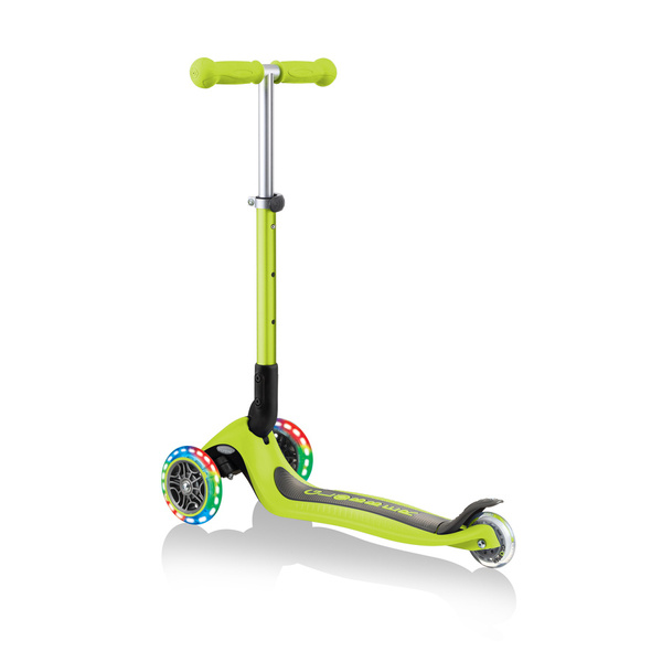 JUNIOR FOLDABLE LIGHTS - hulajnoga trójkołowa - Lime Green (437-106)