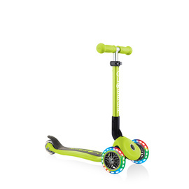 JUNIOR FOLDABLE LIGHTS - hulajnoga trójkołowa - Lime Green (437-106)