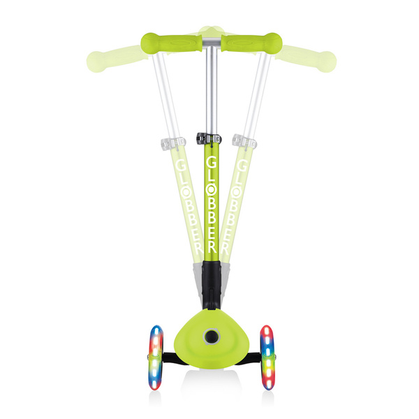 JUNIOR FOLDABLE LIGHTS - hulajnoga trójkołowa - Lime Green (437-106)
