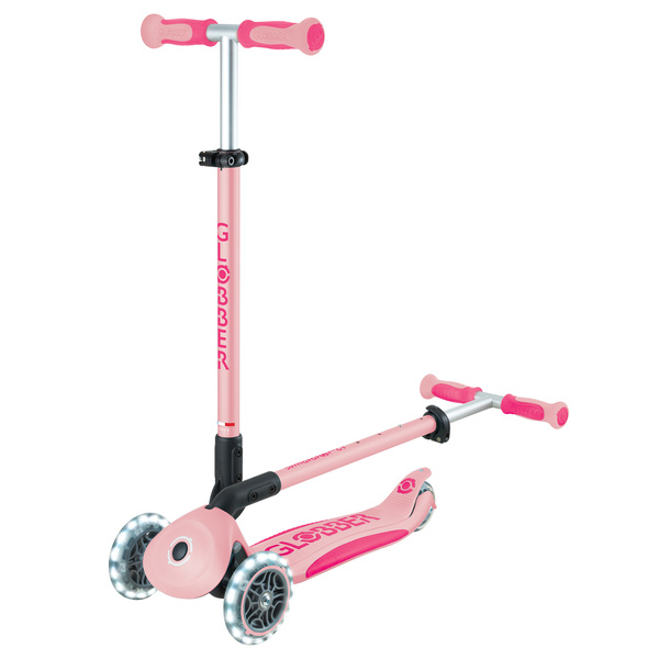 GO•UP DELUXE LIGHTS - hulajnoga trójkołowa z siedziskiem - Pastel Pink (646-710-2)