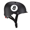 Kask dziecięcy XS/S czarny z numerem 8 [48-53cm] (507-120)